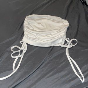 Cute strapless crop top